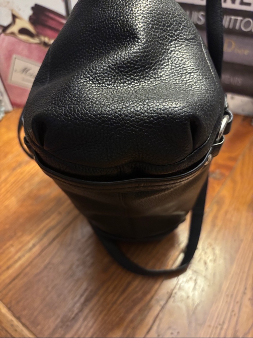 Coach Madison Alexandra Black Pebbled Leather Tote - Picture 8 of 13